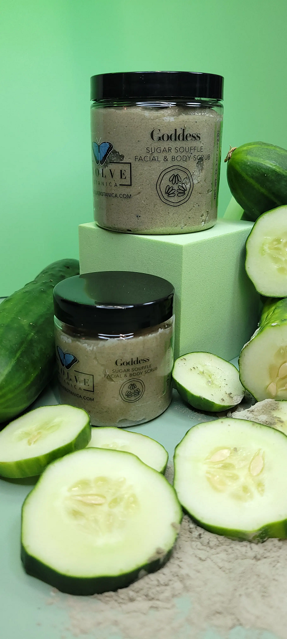 skincare - goddess facial and body scrub – a gentle cl | dropsona - neutral - material texture