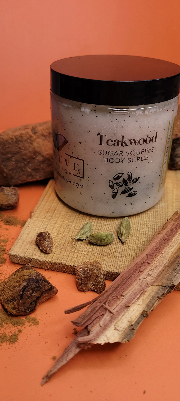 skincare - sugar souffle body polish teakwood skinca | dropsona - neutral - close-up detail