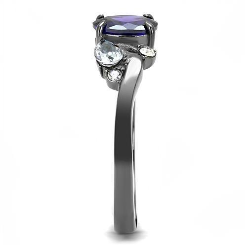 tk3169 - ip light black (ip gun) stainless steel ring | dropsona - neutral - material texture