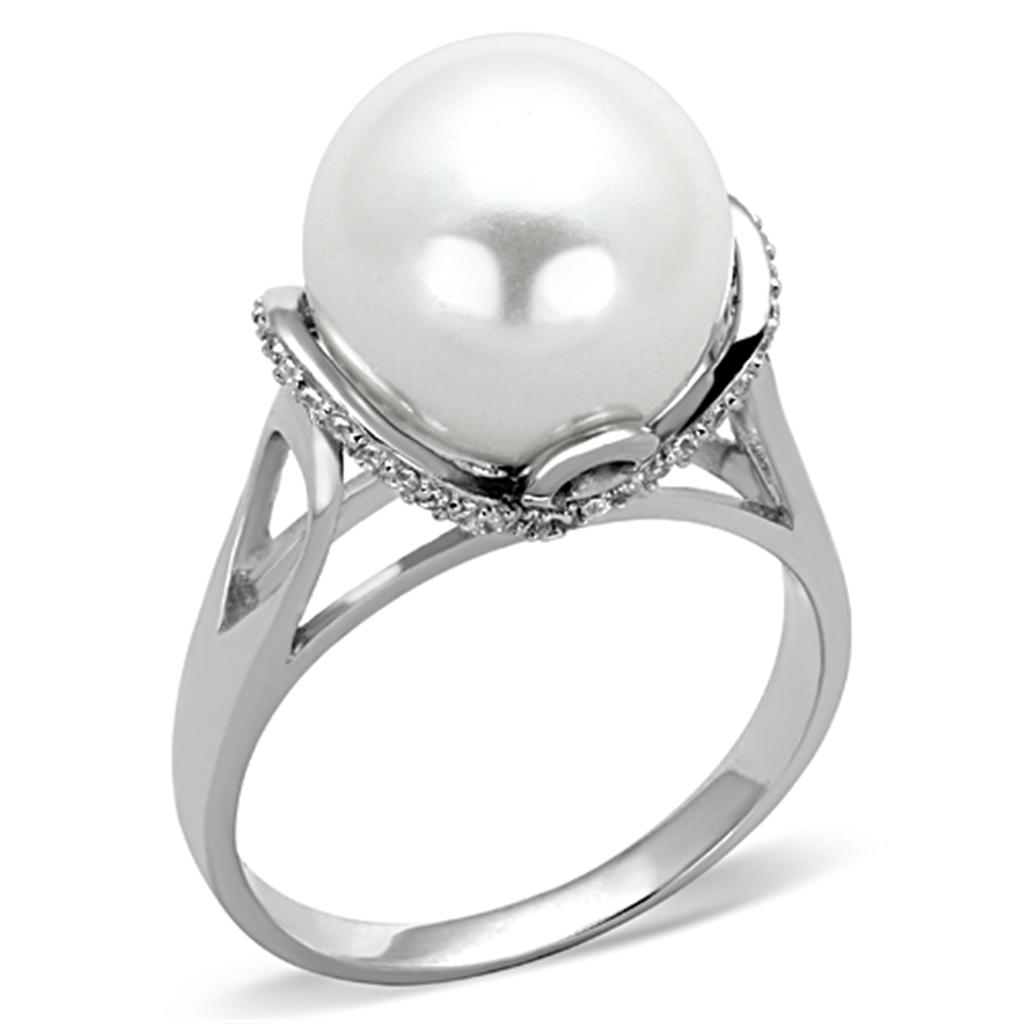 ts154 - rhodium 925 sterling silver ring with syntheti | dropsona - neutral - size reference