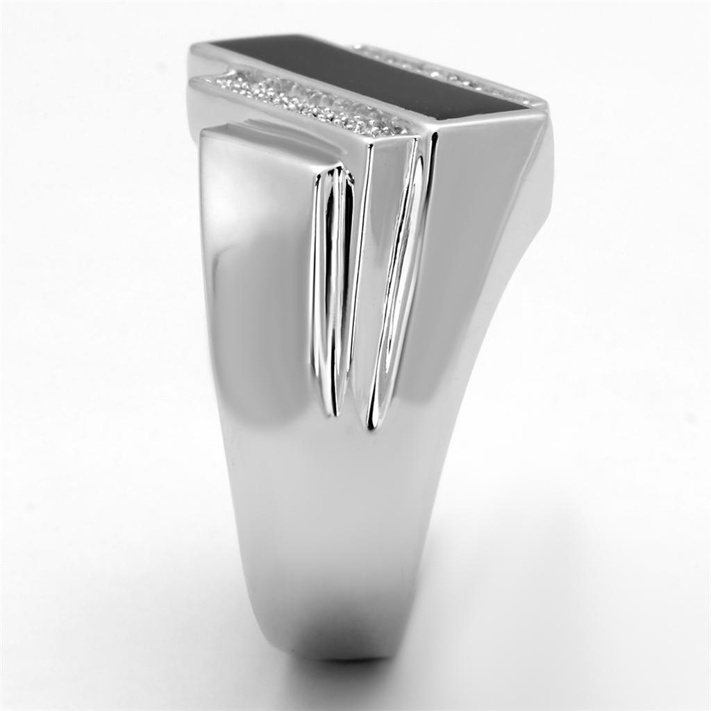 ts218 - rhodium 925 sterling silver ring with aaa grad | dropsona - neutral - material texture