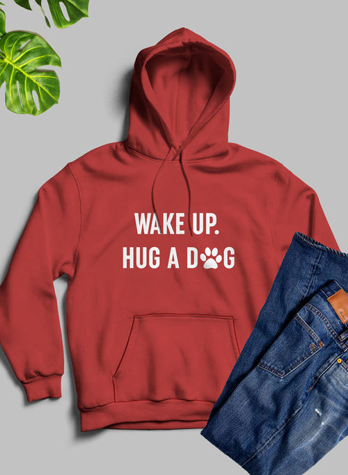 wake up hug a dog hoodie – shop cool designed b | dropsona - neutral - usage example