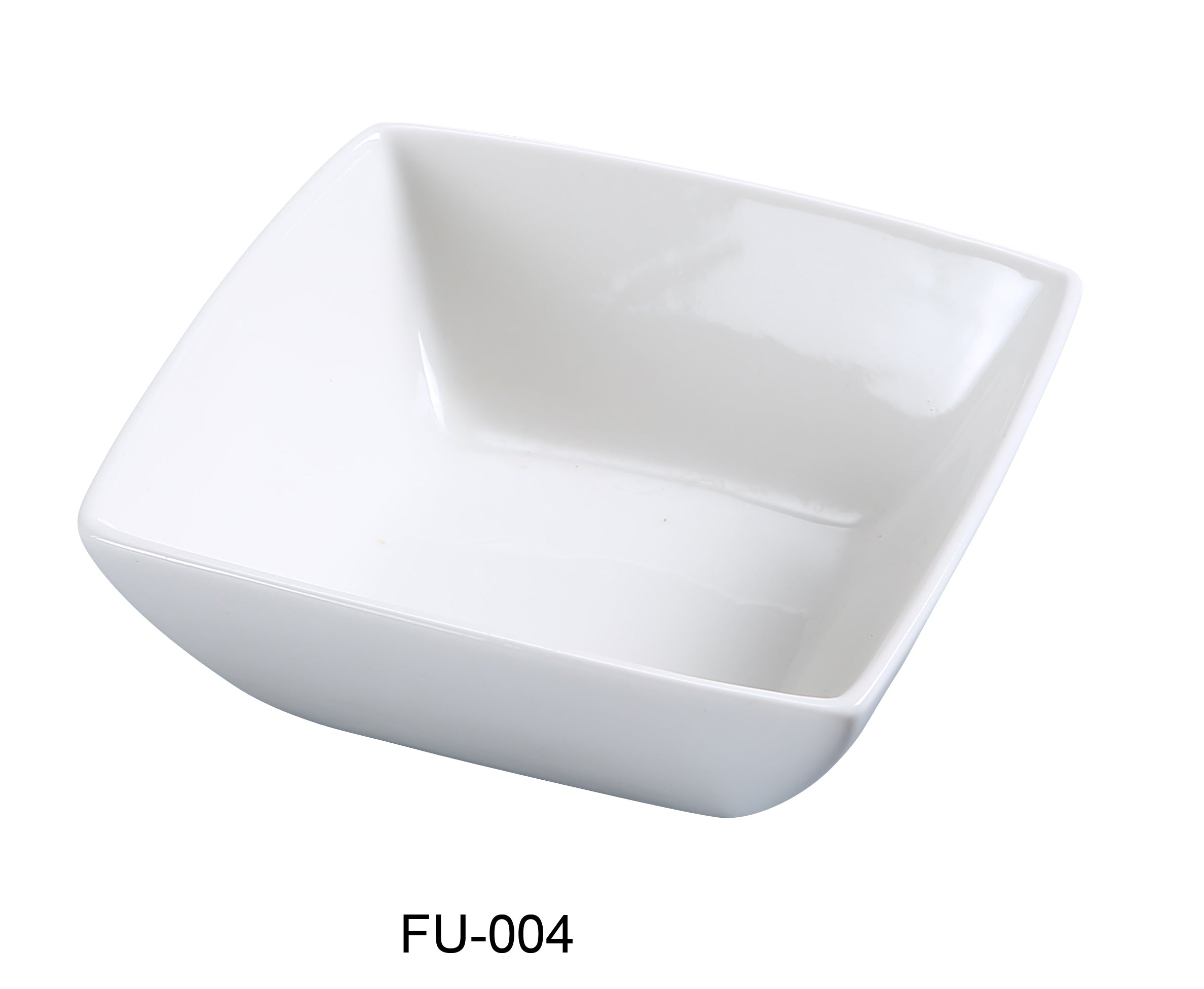 yanco fu-004 fuji 4" square bowl – 4 | dropsona - neutral - everyday use