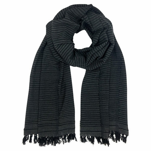 ethiopian stripe wrap scarf – this oversized, unisex s | dropsona - neutral - material texture