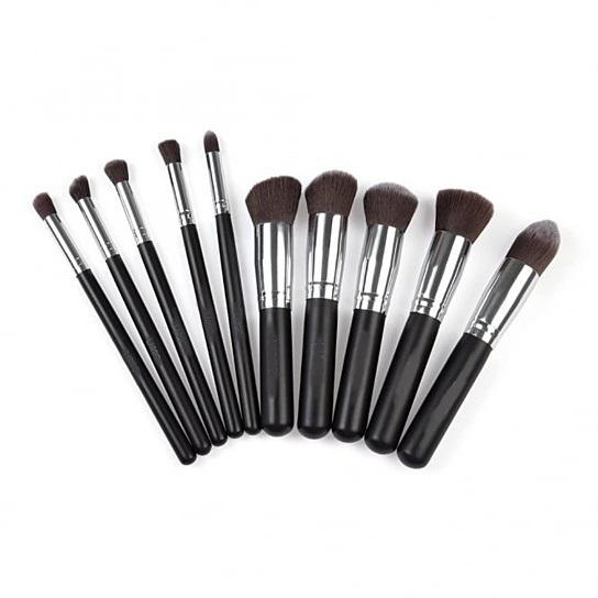 pagent winner 10 pc make up brush set – entered a beau | dropsona - neutral - usage example