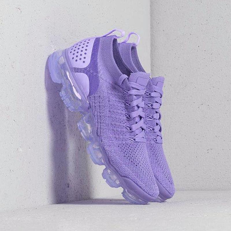 2021 purple sneakers women casual shoes mesh air-cushi | dropsona - neutral - close-up detail