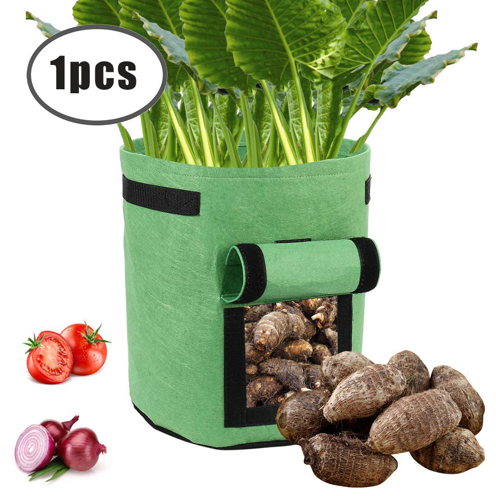 portable plant bag potato planting durable por | dropsona - neutral - front view