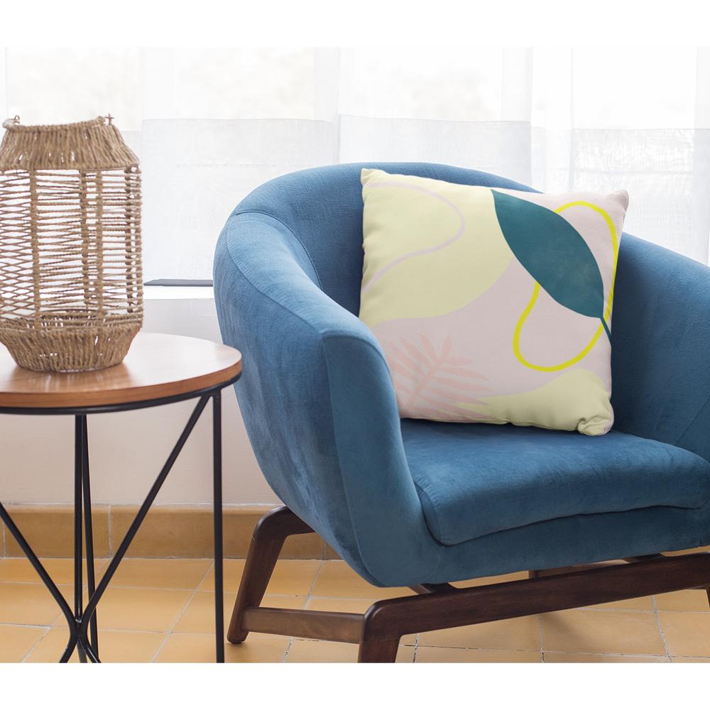summary green leaf square pillow home decoration accen | dropsona - neutral - everyday use