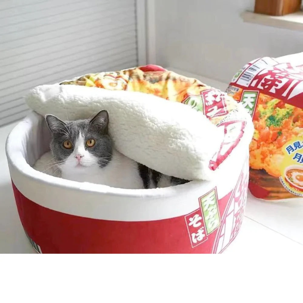 pet ramen cushion bed – this 3-piece super cute | dropsona - neutral - size reference