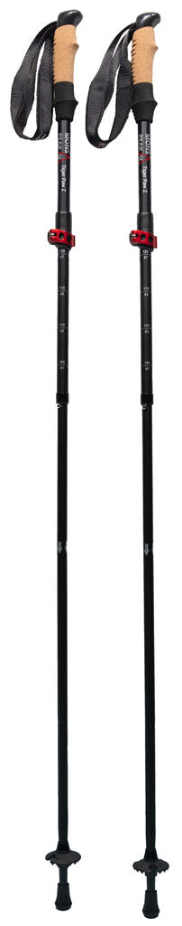 mons peak ix tiger paw z trekking poles (z-120) p | dropsona - neutral - front view
