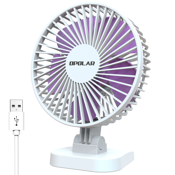 3 speeds mini portable usb desk fan – description: 【sm | dropsona - neutral - front view