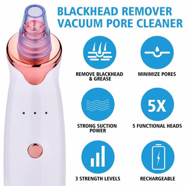 electric skin blackhead vacuum facial remove | dropsona - neutral - front view