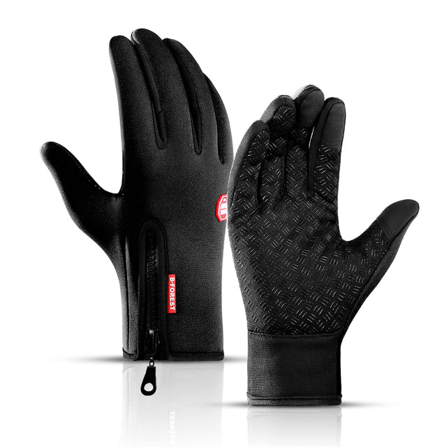 thermal gloves winter cycling with wrist suppor | dropsona - neutral - everyday use