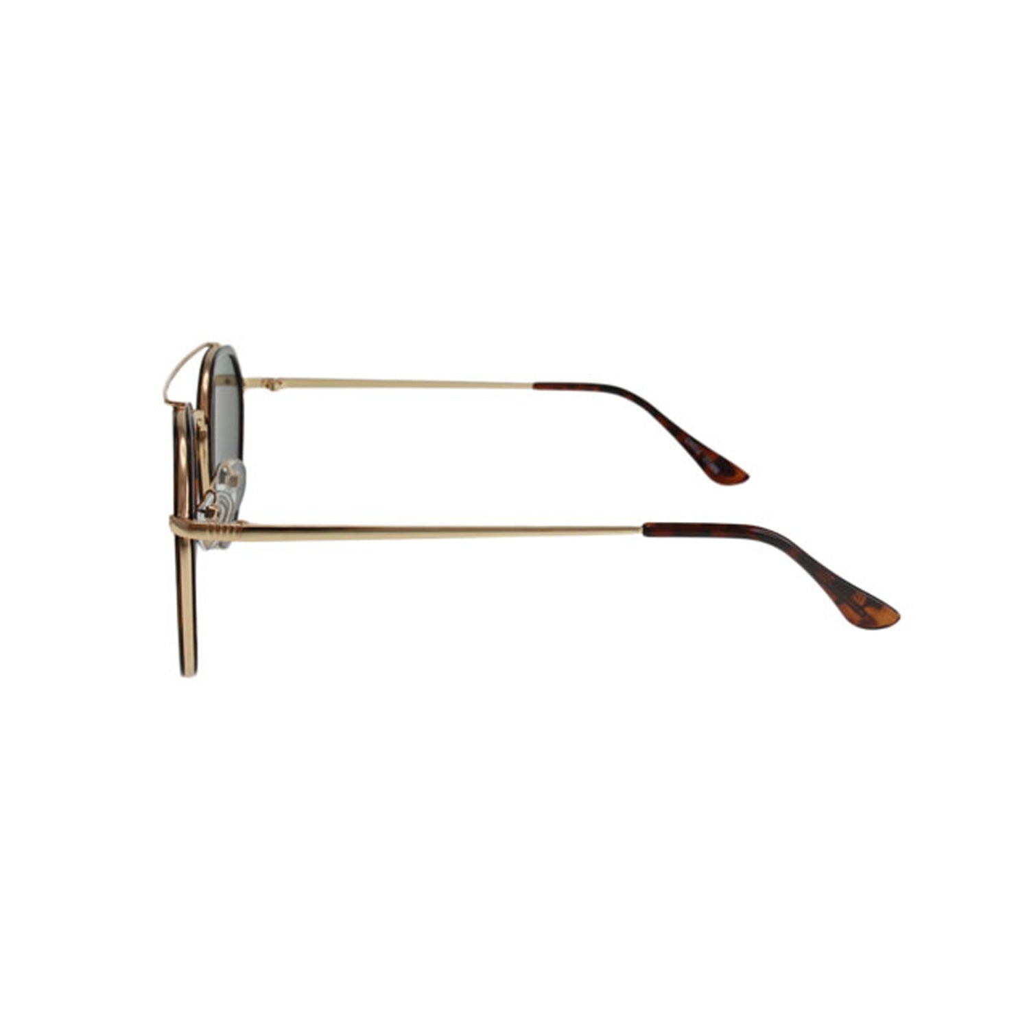 jase new york stark sunglasses in havana – yo | dropsona - neutral - close-up detail