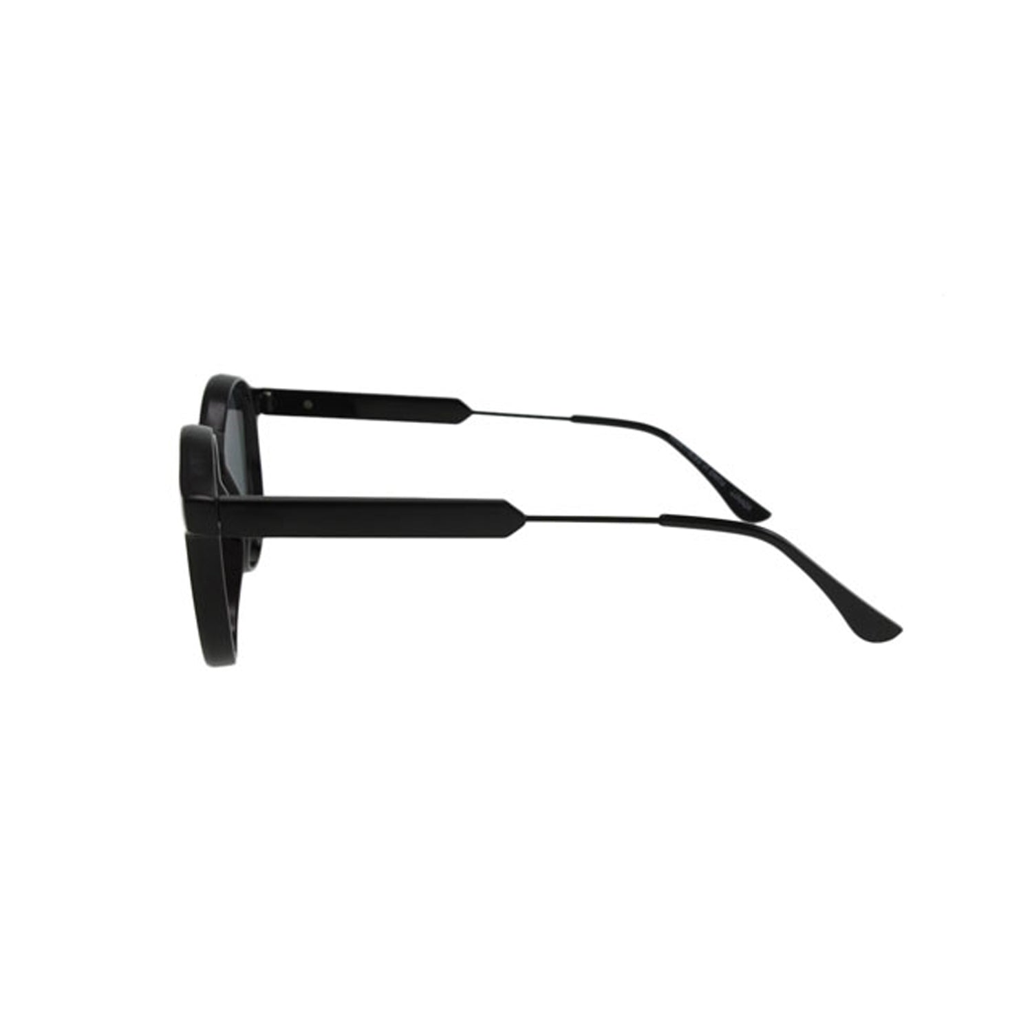 jase new york connor sunglasses in triple black – | dropsona - neutral - close-up detail
