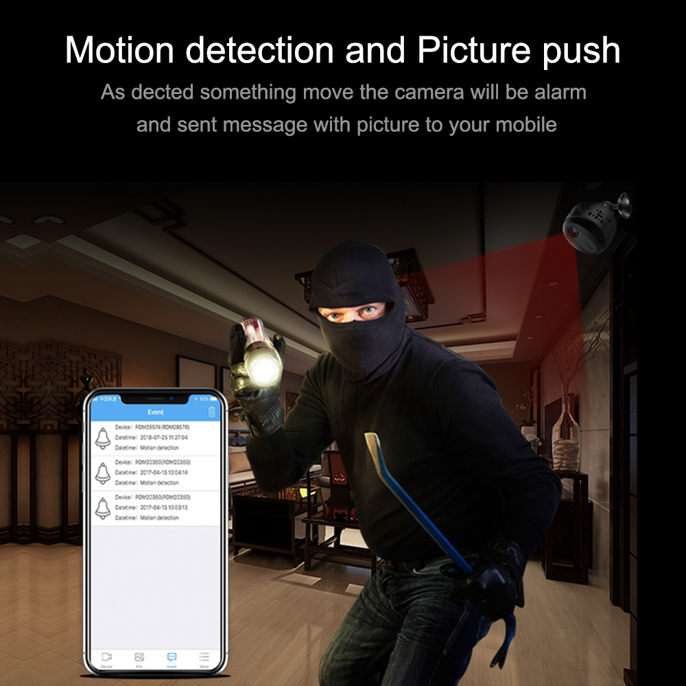 2mp 1080p hd wifi camera smart home security mini camc | dropsona - neutral - front view