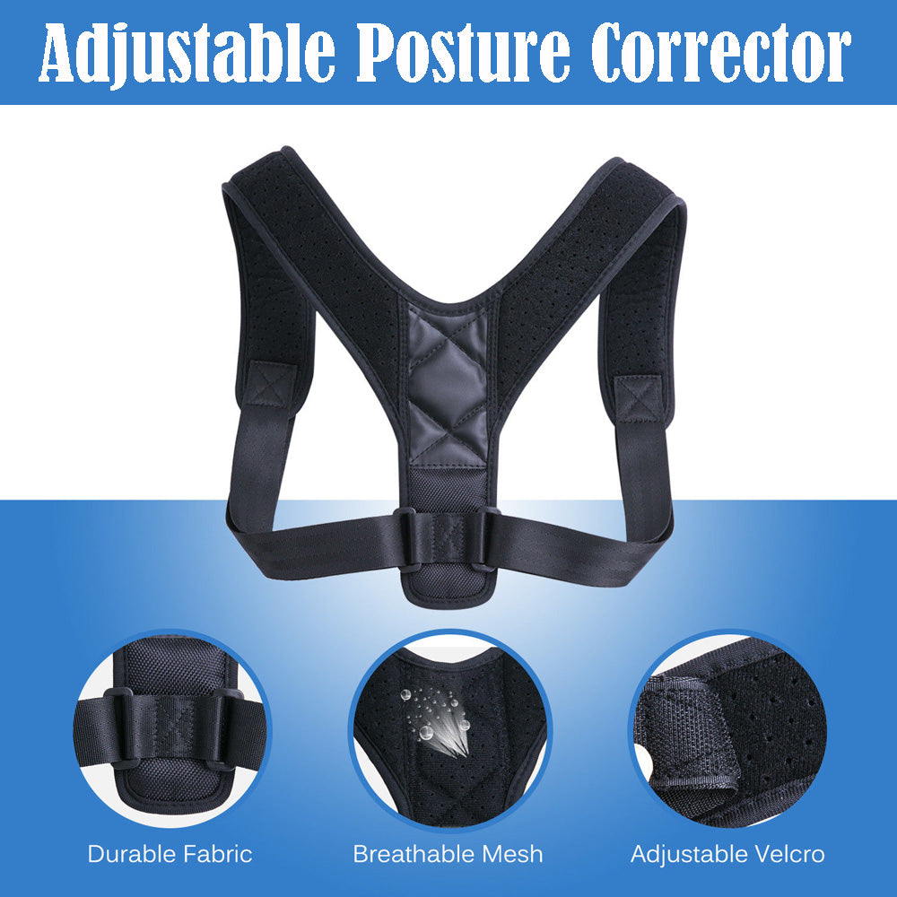 posture corrector back with adjustable strap – reduce | dropsona - neutral - material texture