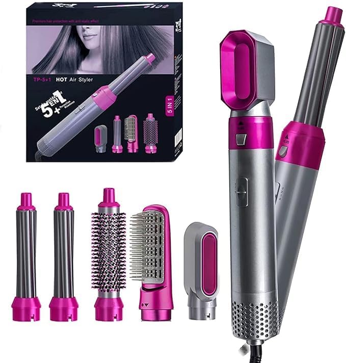 5 in 1 multifunctional hot hair brush with dryer & hai | dropsona - neutral - front view