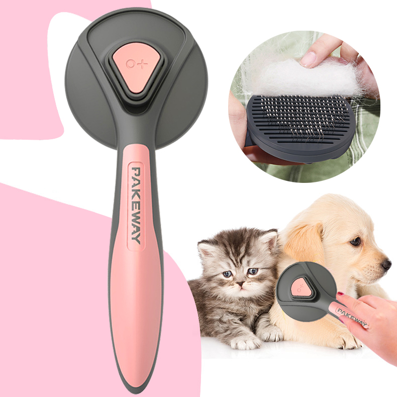 pet grooming cat comb dog hair brush groo | dropsona - neutral - front view