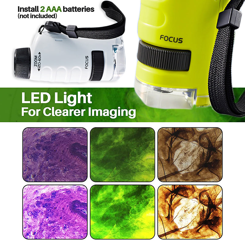 kids pocket microscope – | dropsona home use - neutral - size reference