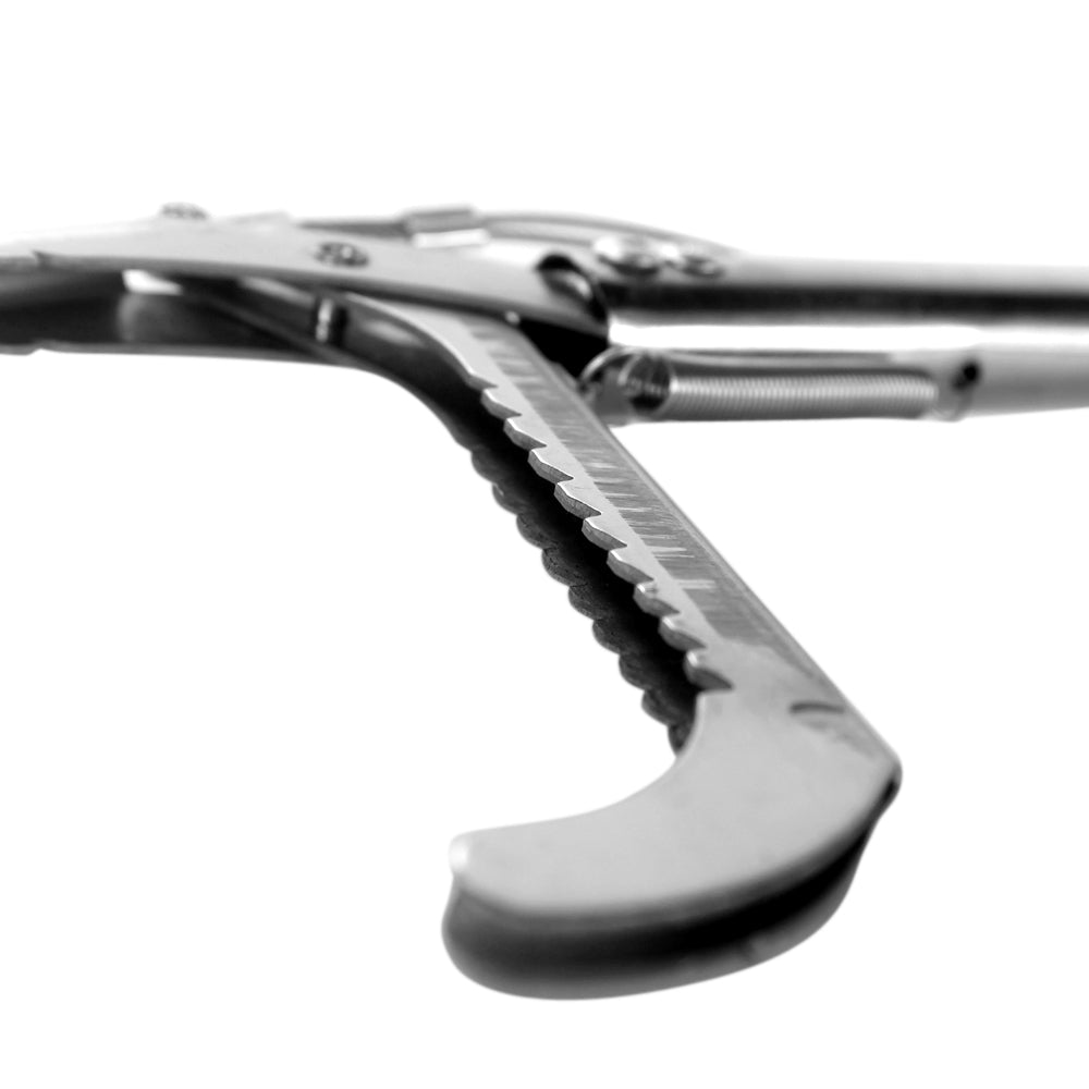 100cm foldable stainless steel snake clamp catch | dropsona - neutral - material texture