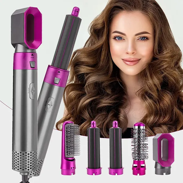 5 in 1 multifunctional hot hair brush with dryer & hai | dropsona - neutral - everyday use