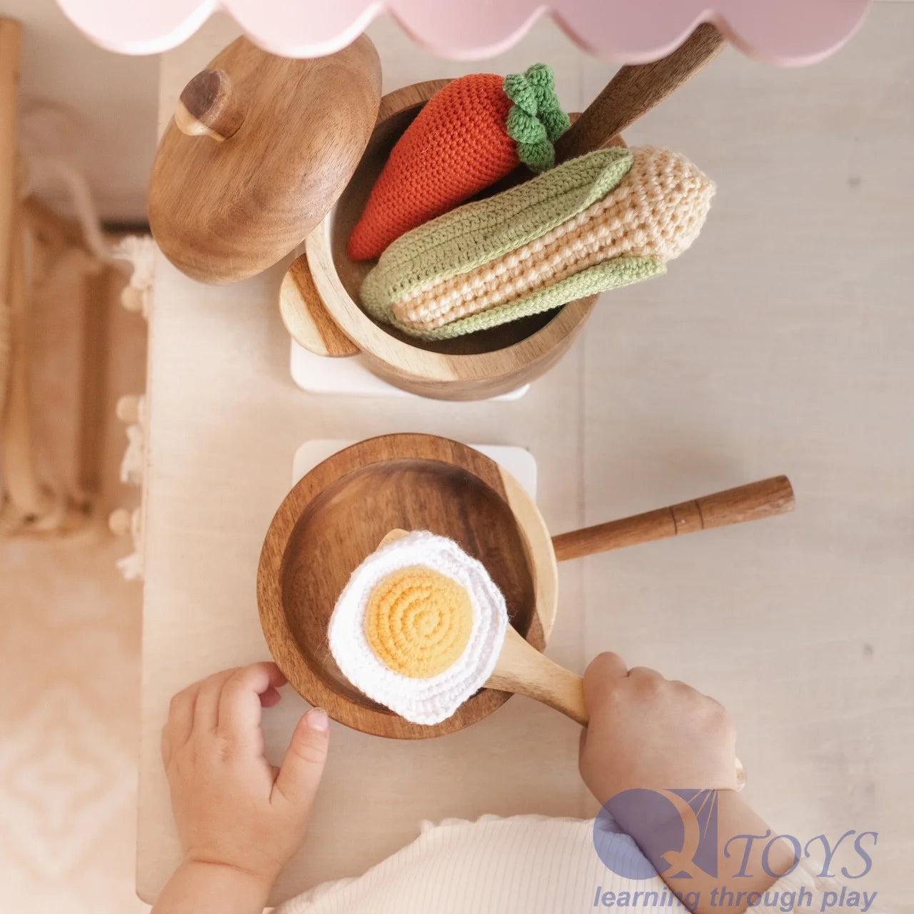 qtoys australia (usa) mahogany pan & pot set aus | dropsona - neutral - usage example