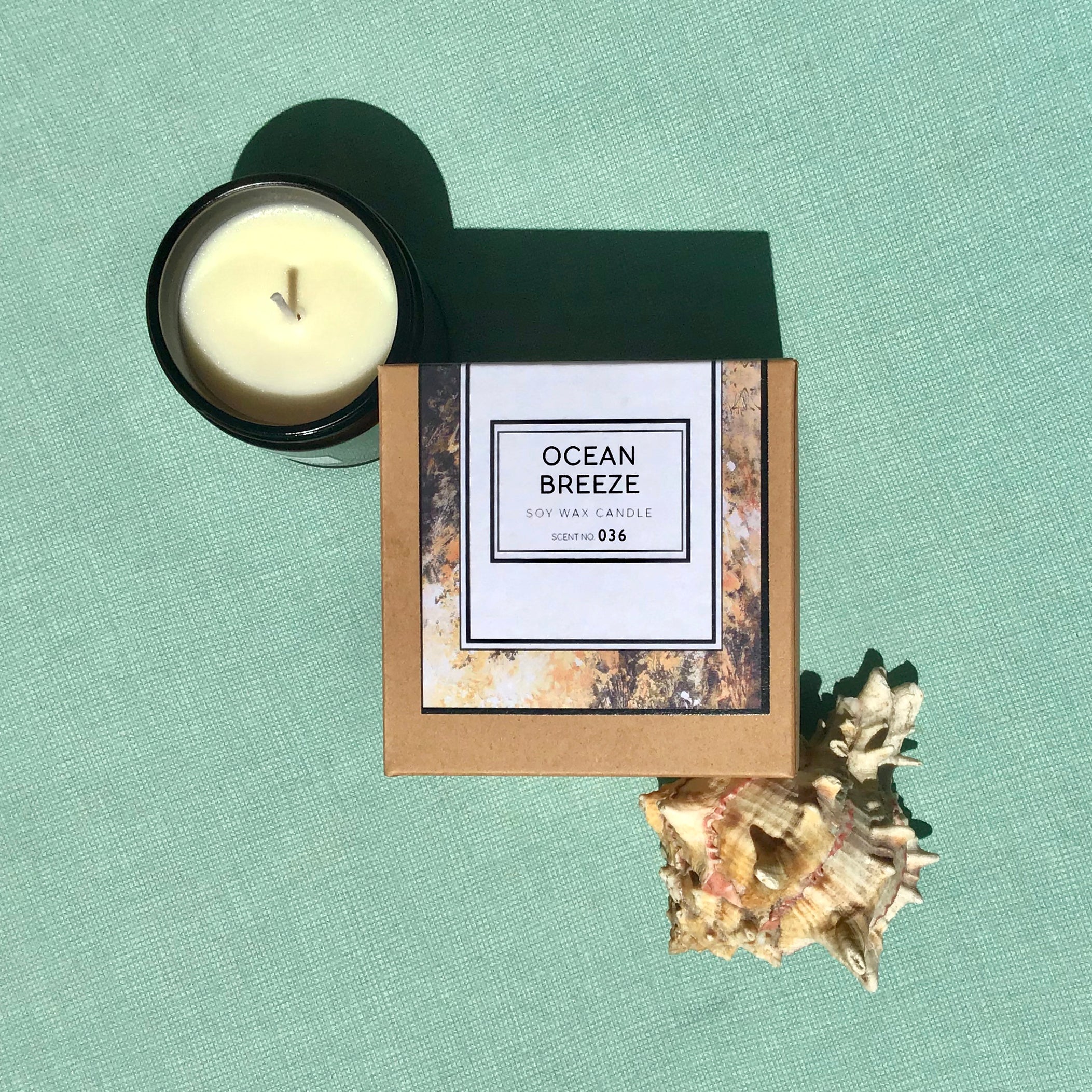 ocean breeze scented soy wax candle – sce | dropsona - neutral - everyday use