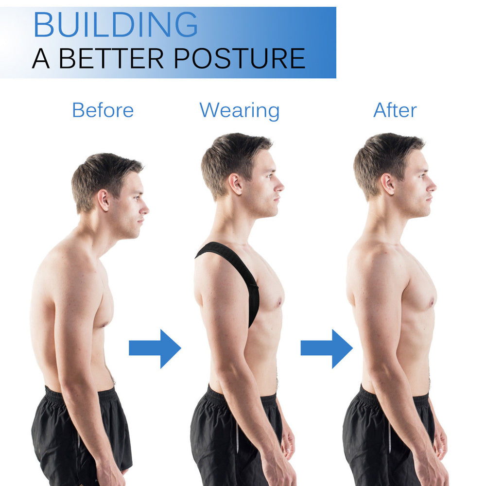 posture corrector back with adjustable strap – reduce | dropsona - neutral - close-up detail