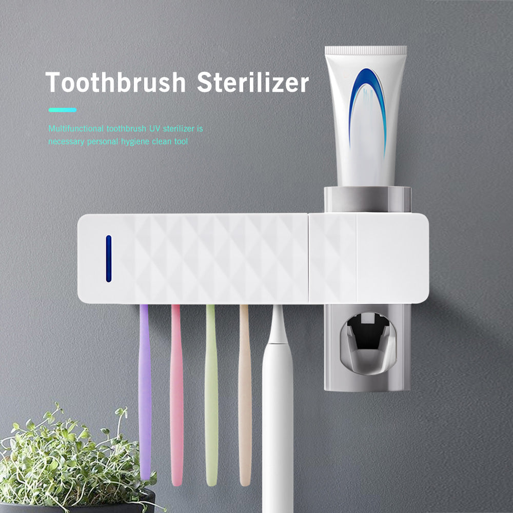 anti-bacteria uv automatic toothbrush sterilizer – 3-i | dropsona - neutral - everyday use