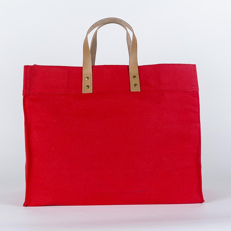 box tote bag canvas and leather – you need this f | dropsona - neutral - material texture