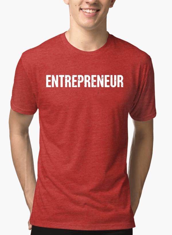 entrepreneur half sleeves melange t-shirt – shop onlin | dropsona - neutral - material texture