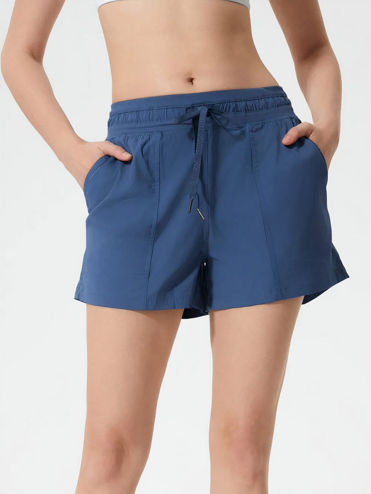 millennia drawstring active shorts with pockets - everyday wear