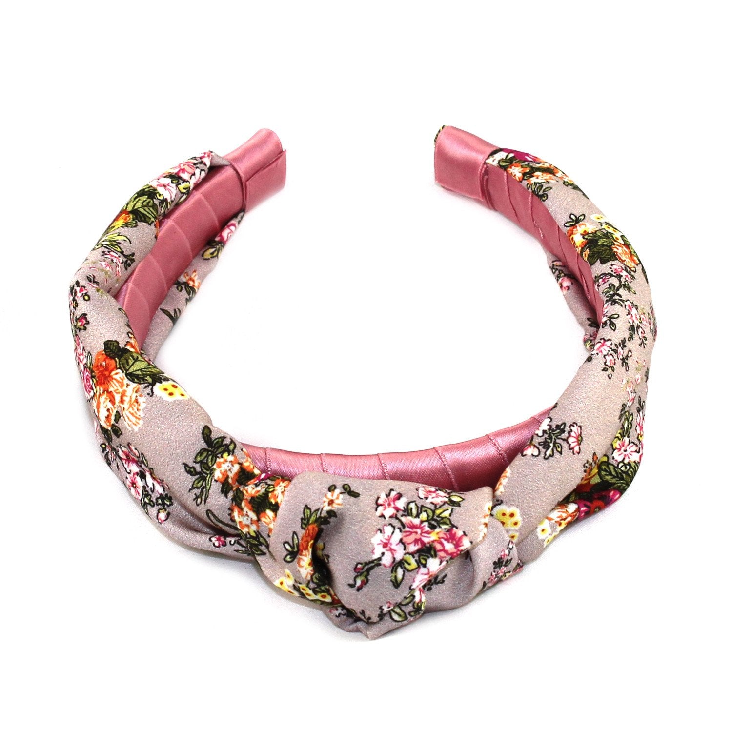 floral silk top knot headband – product details shippi | dropsona - neutral - everyday use