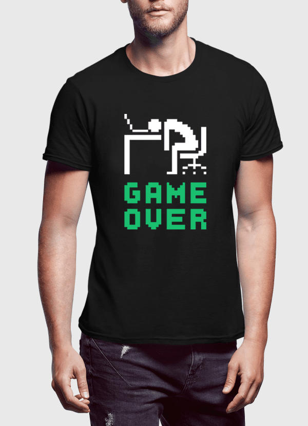 game over half sleeves t-shirt – shop online cool t-sh | dropsona - neutral - everyday use