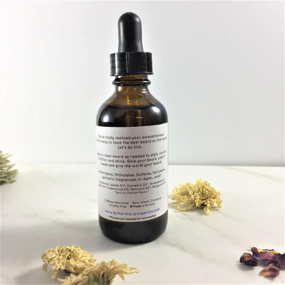 beard on the block organic oil o | dropsona skincare routine - neutral - close-up detail
