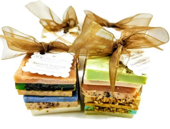 vegan soap/soap sampler/soap samples/soap – this listi | dropsona - neutral - close-up detail