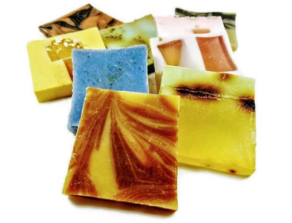 vegan soap/soap sampler/soap samples/soap – this listi | dropsona - neutral - front view