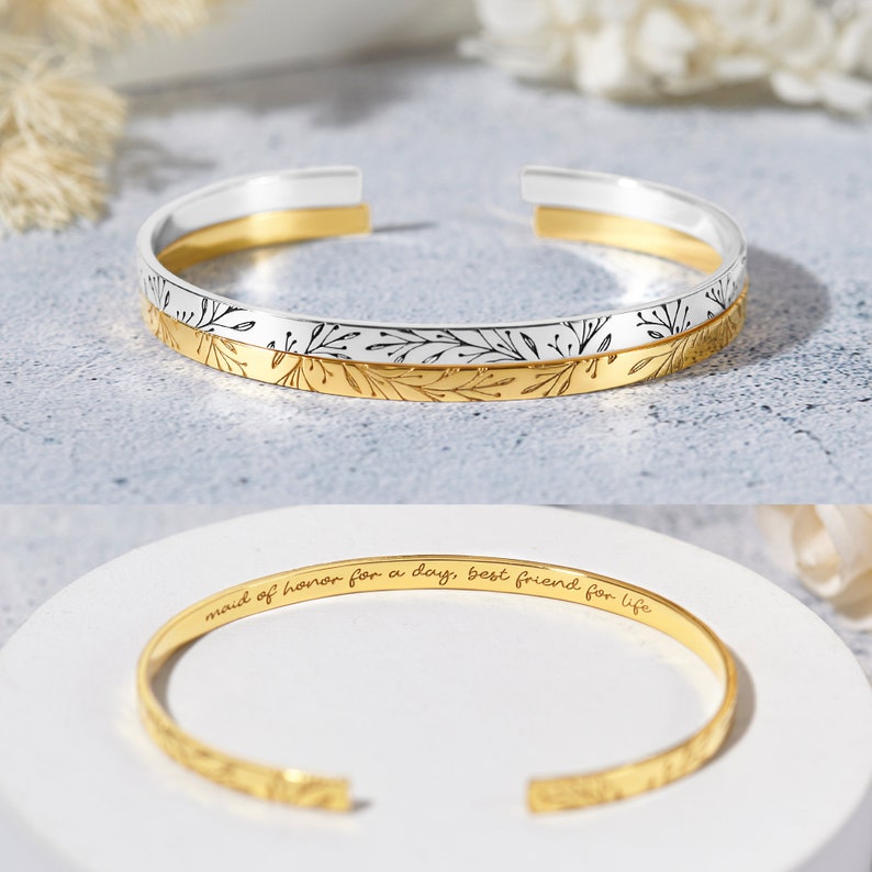bridesmaid bracelet gift, proposal ma | dropsona - neutral - close-up detail