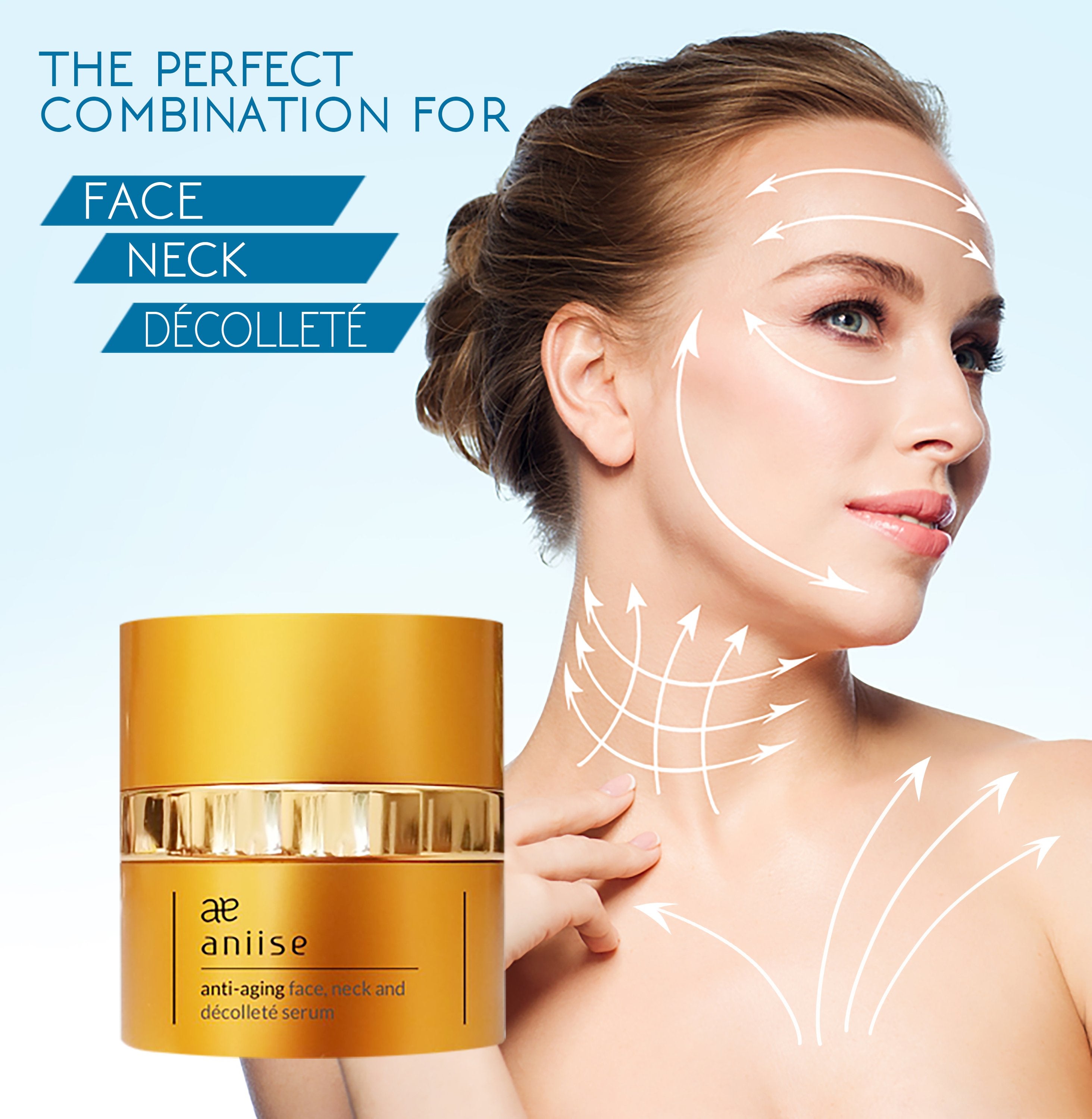 anti-aging face neck and décolleté serum – the aniise | dropsona - neutral - front view