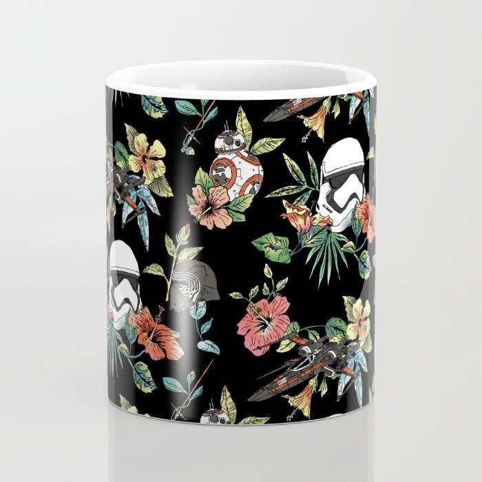 the floral awakens mug – available in 15 ounce size, o | dropsona - neutral - front view