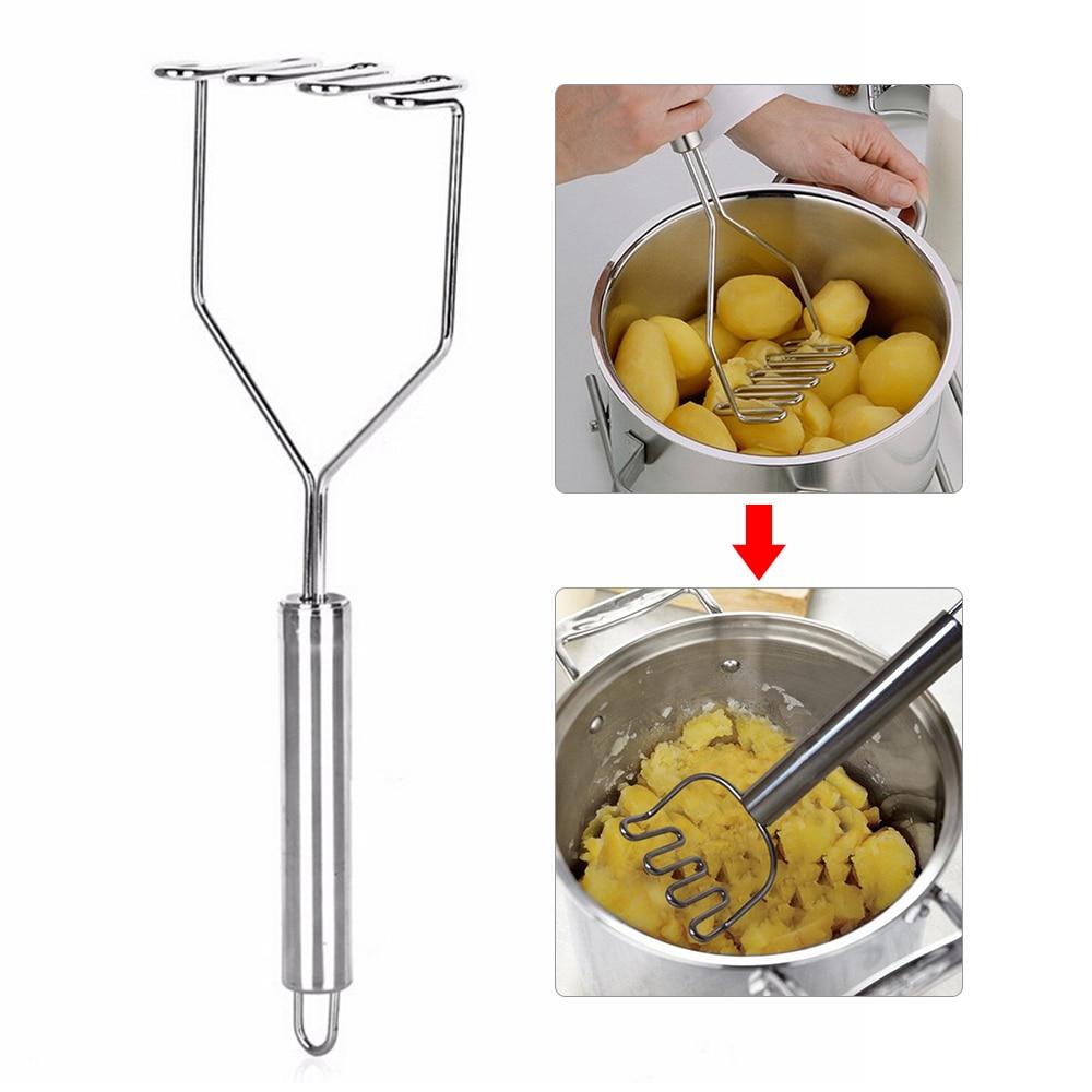 premium stainless steel durable potato and food masher | dropsona - neutral - everyday use