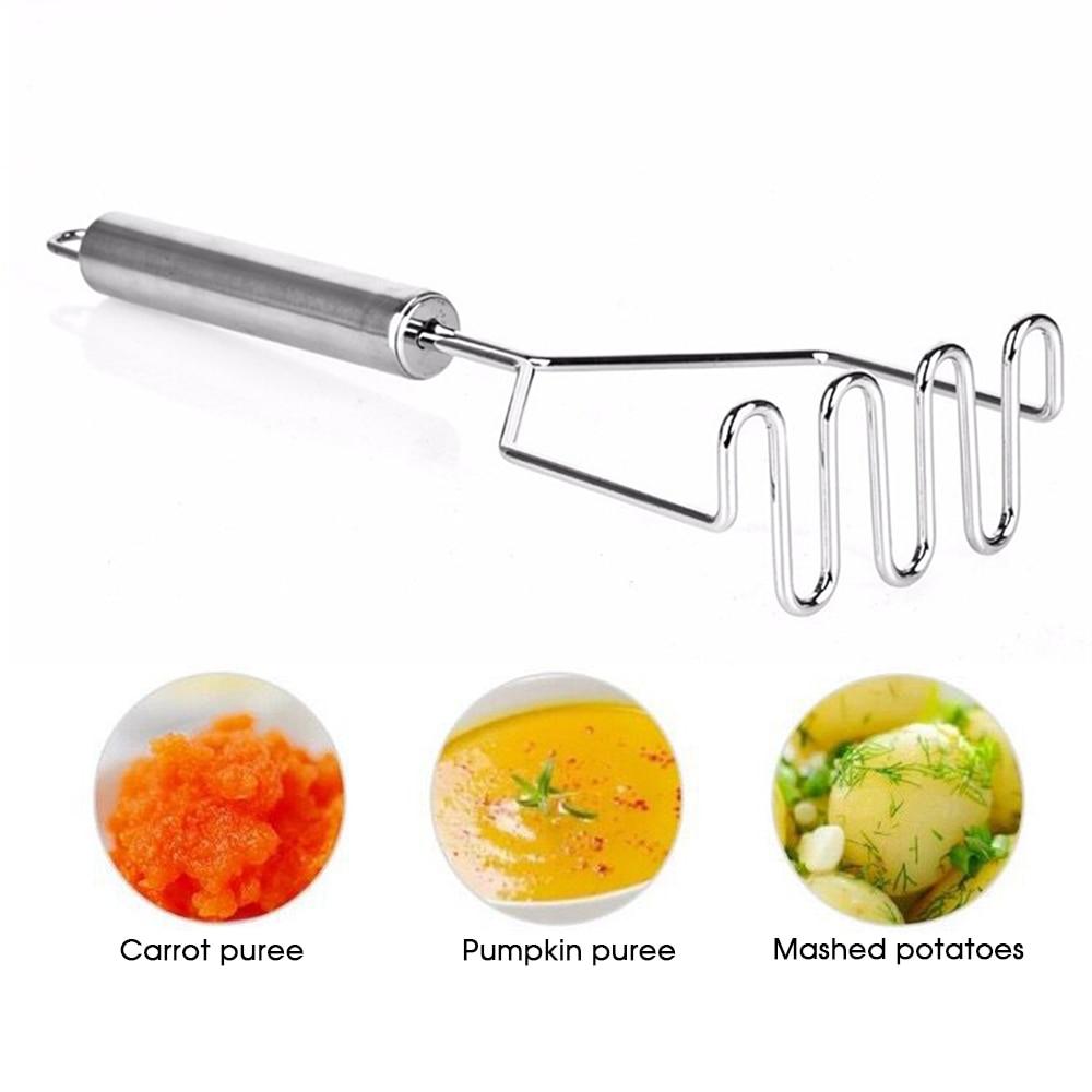 premium stainless steel durable potato and food masher | dropsona - neutral - size reference