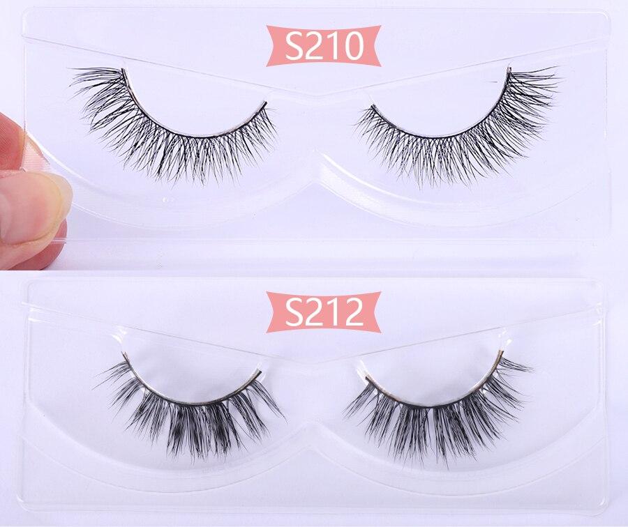 100 pairs 3d mink lashes natural/thick long soft | dropsona - neutral - front view