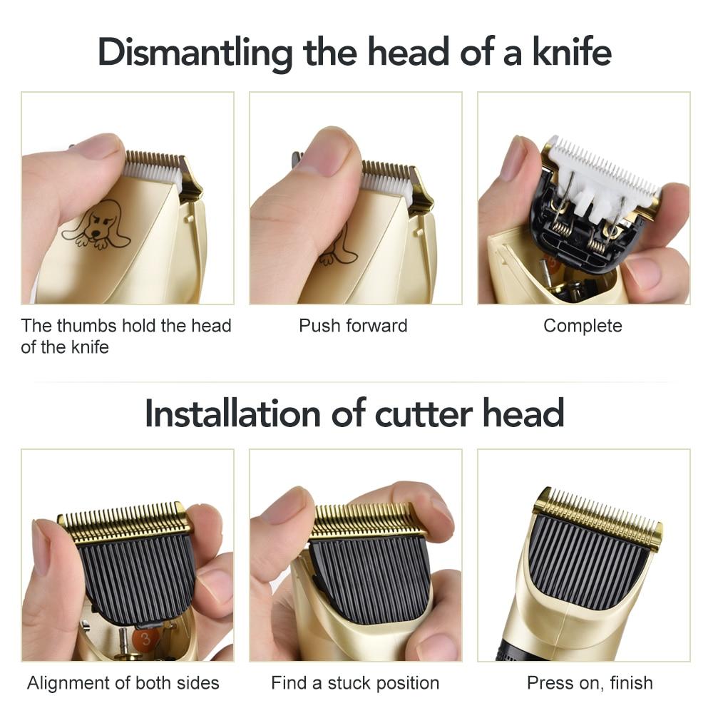 pet hair clipper set – dog trimmer specificat | dropsona - neutral - close-up detail