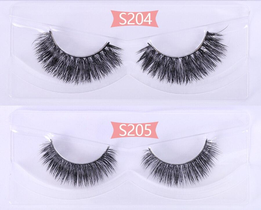 100 pairs 3d mink lashes natural/thick long soft | dropsona - neutral - front view