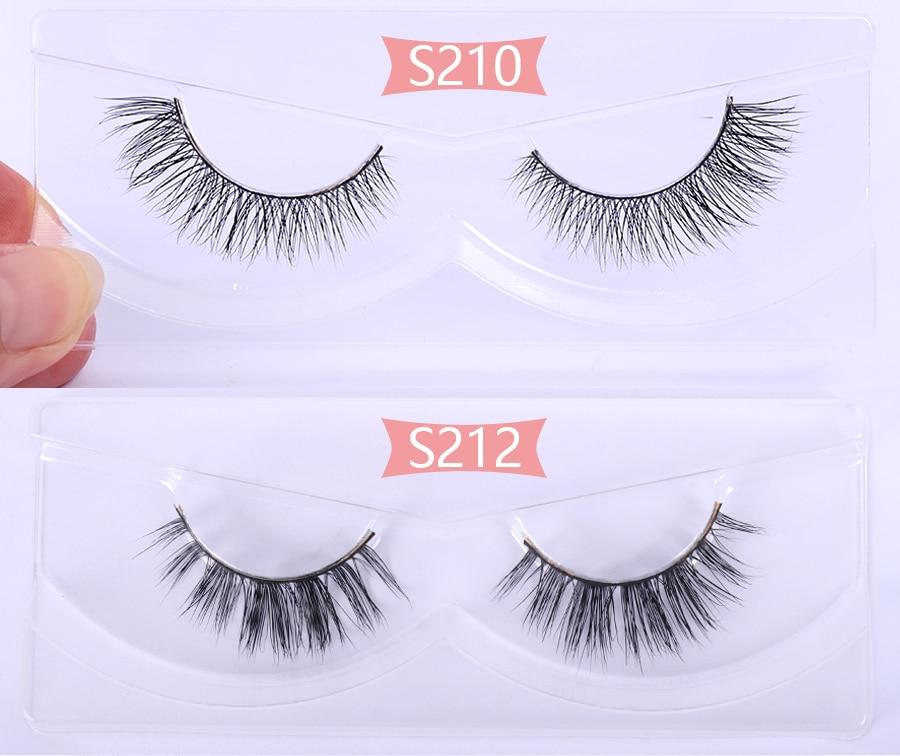 100 pairs 3d mink lashes natural/thick long soft | dropsona - neutral - usage example