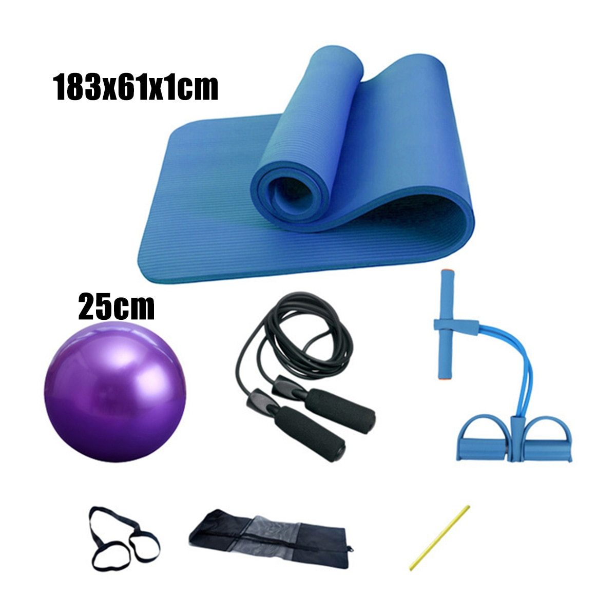 deluxe yoga fitness 5 pcs exercise set – | dropsona - neutral - close-up detail