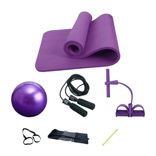 deluxe yoga fitness 5 pcs exercise set – | dropsona - neutral - packaging