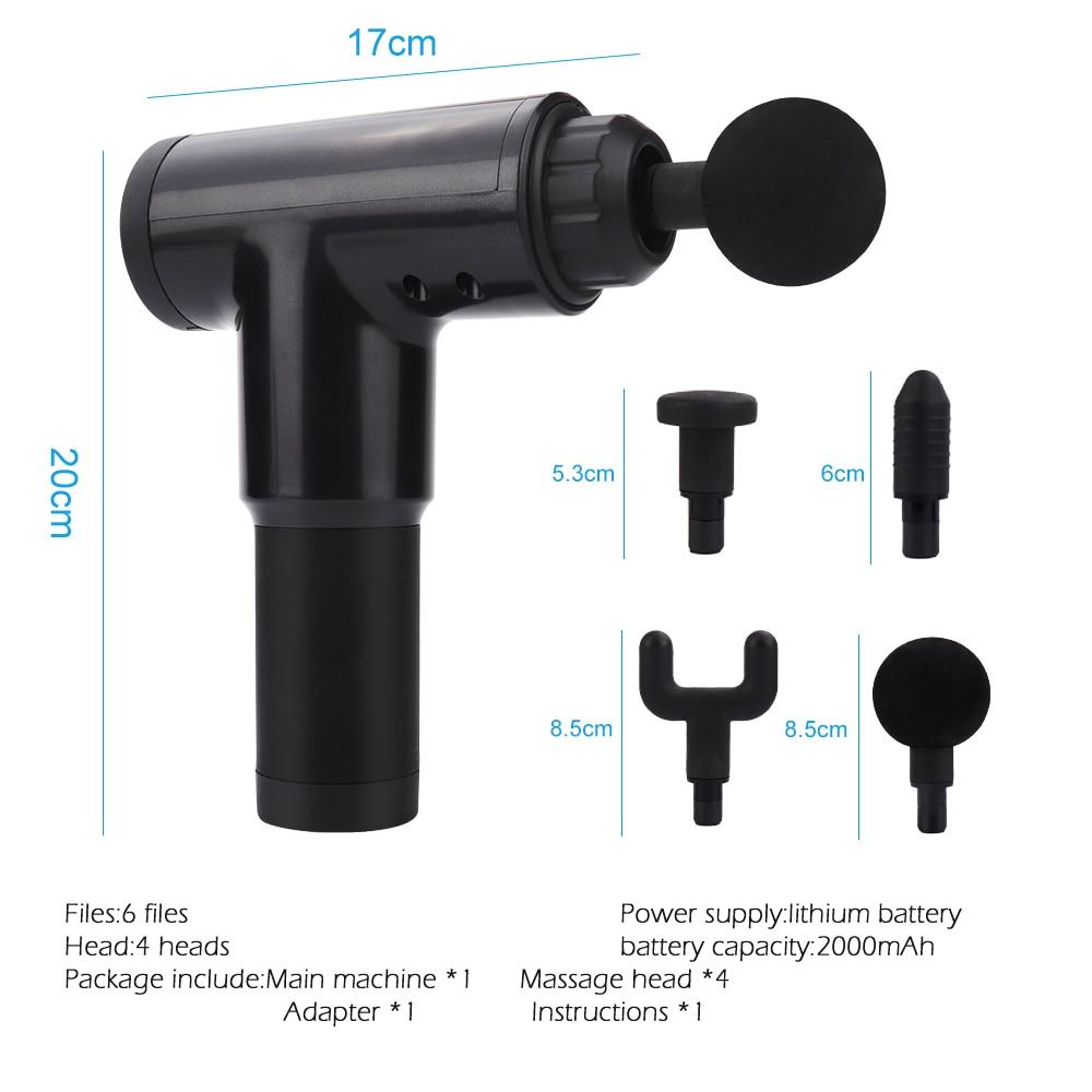 high quality 6 speeds handheld massager – powerful mus | dropsona - neutral - front view